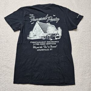 The Funeral Party T Shirt Mens Size Small Black Pocket Graphic Louisville Morgue